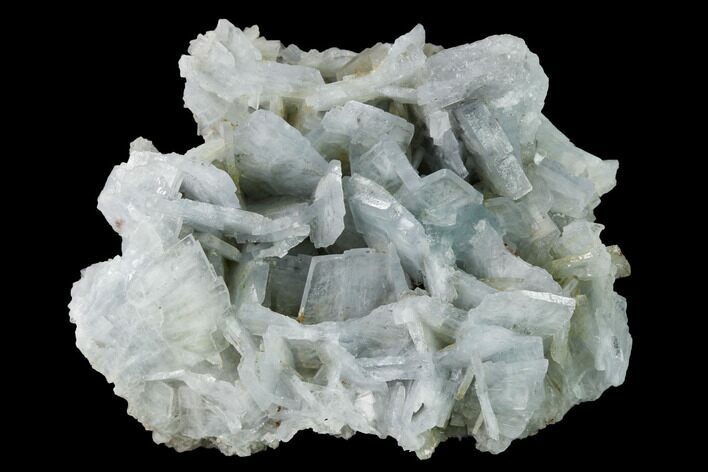 Tabular, Blue Barite Crystal Cluster - Spain #168424